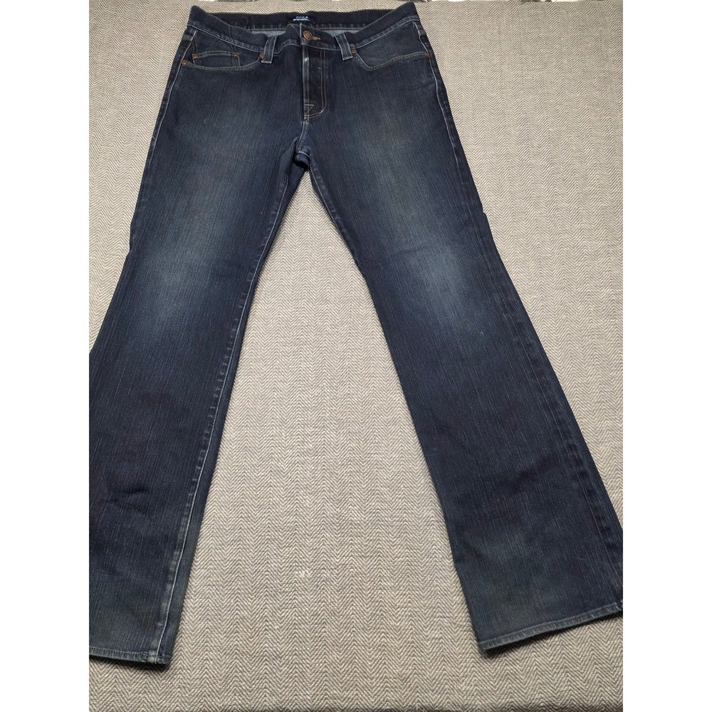 Rock & Republic Taylor Mens Dark Wash Straight Leg Jeans Size 36 Flap Pocket‎